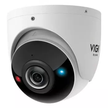 Câmara de vigilância IP TP-Link InSight S485PI Exterior com fios Turret 4K 3840×2160, objetiva horizontal 180°, montagem na parede, branco