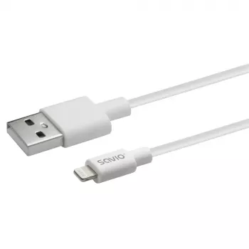 Cabo USB Savio CL-192 1m USB A USB 2.0 Branco