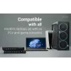 ITEC i-tec USB-C KVM Dock PRO para três hosts, vídeo duplo, 2x Power Delivery (máx. 92W), USB 3.2, 10 Gbit/s, Gigabit-Ethernet