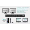 ITEC i-tec USB-C KVM Dock PRO para três hosts, vídeo duplo, 2x Power Delivery (máx. 92W), USB 3.2, 10 Gbit/s, Gigabit-Ethernet