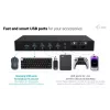 ITEC i-tec USB-C KVM Dock PRO para três hosts, vídeo duplo, 2x Power Delivery (máx. 92W), USB 3.2, 10 Gbit/s, Gigabit-Ethernet