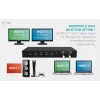 ITEC i-tec USB-C KVM Dock PRO para três hosts, vídeo duplo, 2x Power Delivery (máx. 92W), USB 3.2, 10 Gbit/s, Gigabit-Ethernet