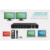 ITEC i-tec USB-C KVM Dock PRO para três hosts, vídeo duplo, 2x Power Delivery (máx. 92W), USB 3.2, 10 Gbit/s, Gigabit-Ethernet