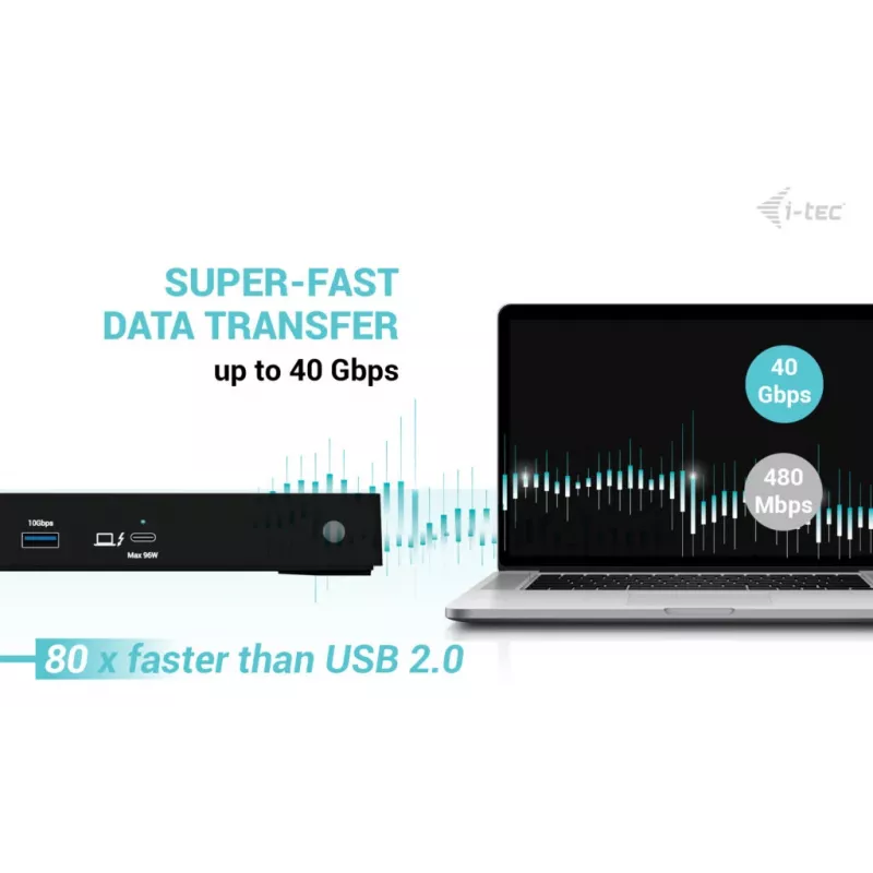 Docking station i-tec Thunderbolt4 Triple Display + Power Delivery 96W