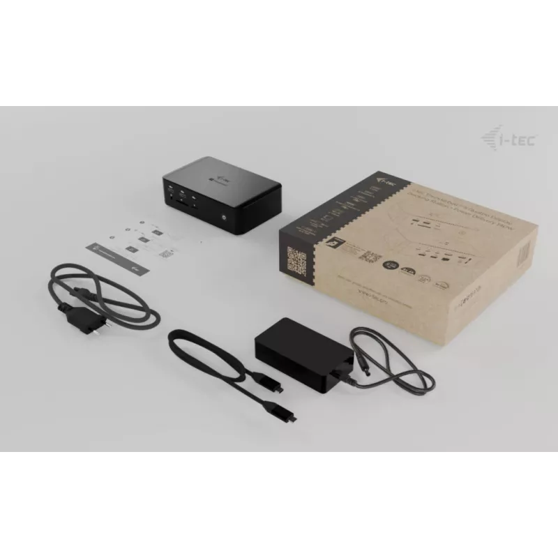 Docking station i-tec Thunderbolt5 Quattro Display, 5x USB, 2,5 GLAN + Power Delivery 140W