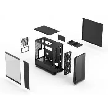 Caixa de PC Fractal Design Epoch Preto TG RGB Light Tint Midi Tower Preto