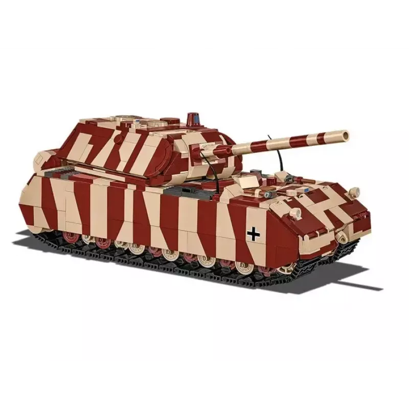 Blocos de construção Cobi Panzer VIII Maus kit de montagem escala 1:35 COBI-3138, réplica detalhada de veículo militar
