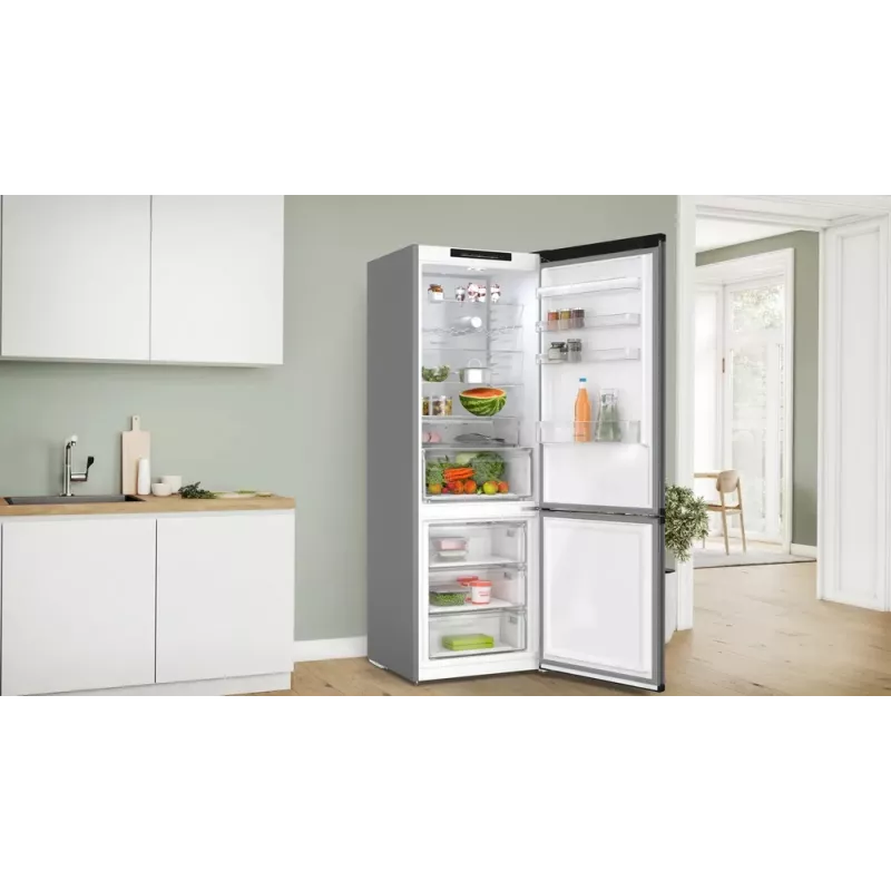 Combinado frigorífico-congelador Bosch Serie 4 KGN49OCAF, independente, 440 L volume total, antracite, No Frost