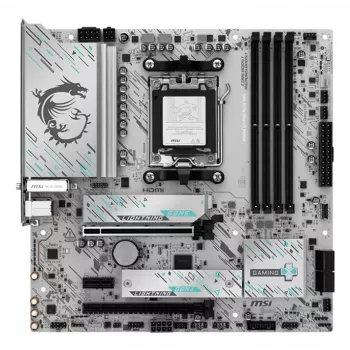 Placa-mãe MSI B850M GAMING PLUS WIFI — AMD B850, socket AM5, micro ATX, DDR5, 4x DIMM, 3x M.2, Wi‑Fi 7, 5 Gb LAN