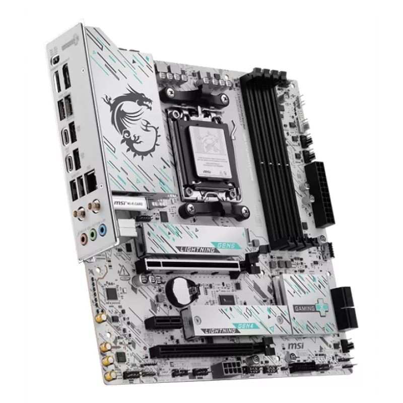 Placa-mãe MSI B850M GAMING PLUS WIFI — AMD B850, socket AM5, micro ATX, DDR5, 4x DIMM, 3x M.2, Wi‑Fi 7, 5 Gb LAN