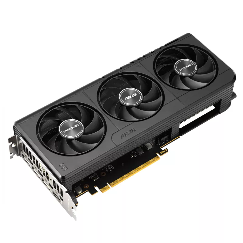 Placa gráfica ASUS GeForce RTX 5060 — 8 GB GDDR7, 128-Bit, PCIe 5.0, 3x DisplayPort 2.1b + 1x HDMI 2.1b, 2595 MHz OC, 3 ventoinhas, 268,3 mm