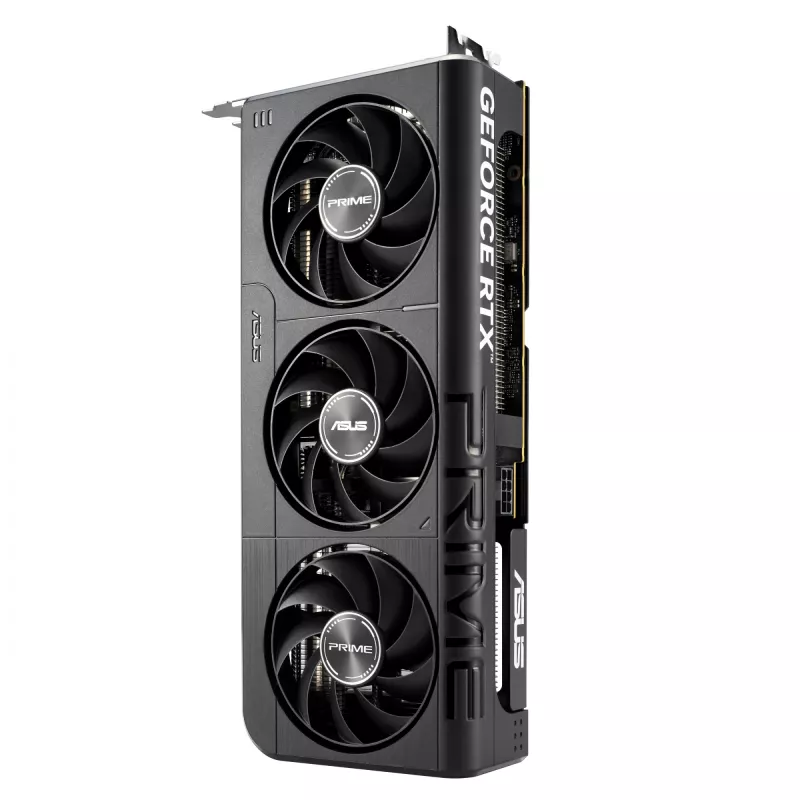 Placa gráfica ASUS GeForce RTX 5060 — 8 GB GDDR7, 128-Bit, PCIe 5.0, 3x DisplayPort 2.1b + 1x HDMI 2.1b, 2595 MHz OC, 3 ventoinhas, 268,3 mm