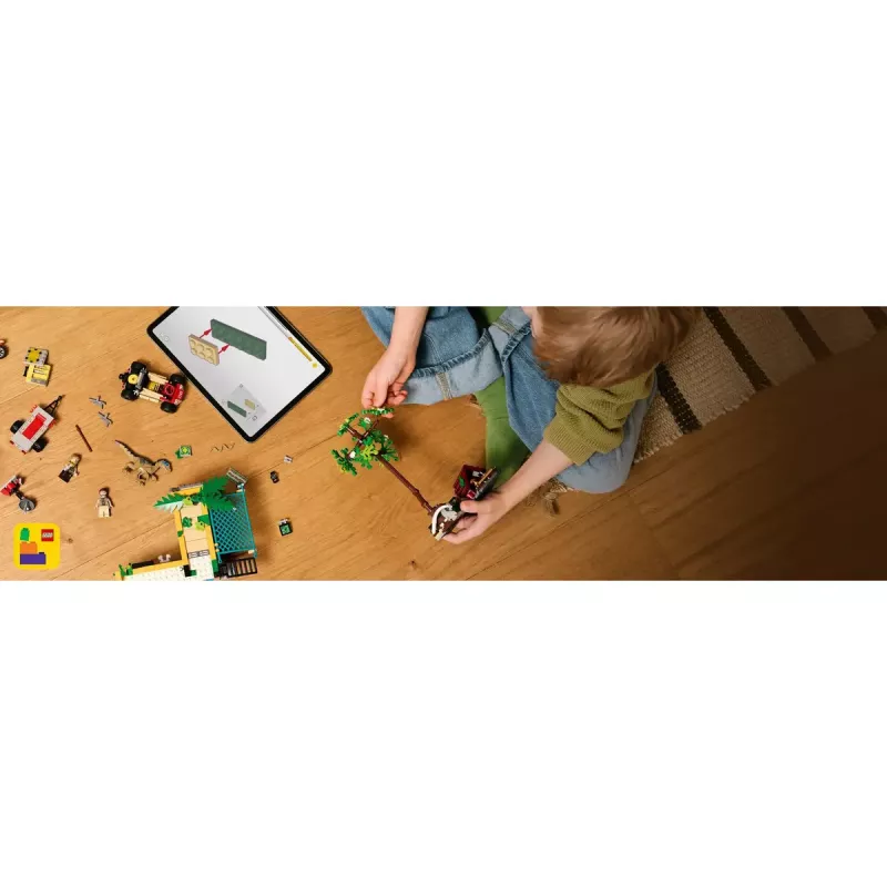 Conjunto LEGO Jurassic World 76973 — Raptor & Titanosaurus com 3 figuras, 582 peças, a partir dos 7 anos