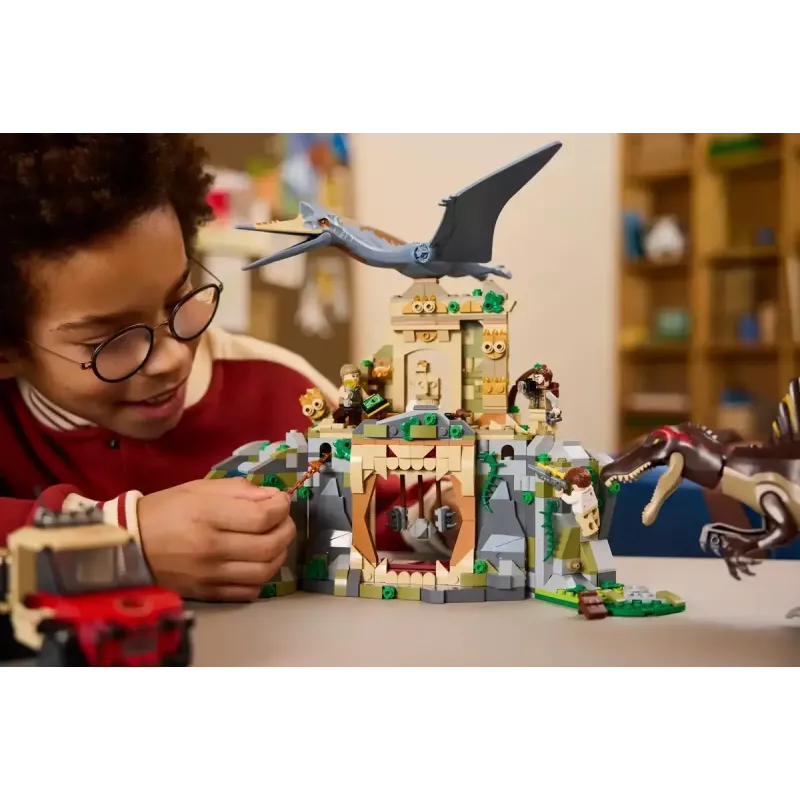 LEGO Jurassic World Air Mission com Quetzalcoatlus e Spinosaurus 76976 – 984 peças, 4 minifiguras, idade 8+