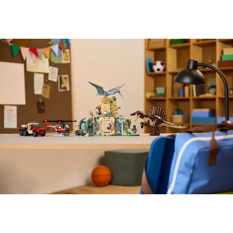 LEGO Jurassic World Air Mission com Quetzalcoatlus e Spinosaurus 76976 – 984 peças, 4 minifiguras, idade 8+