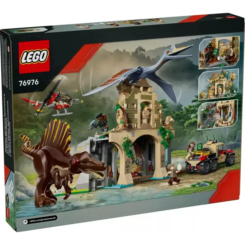 LEGO Jurassic World Air Mission com Quetzalcoatlus e Spinosaurus 76976 – 984 peças, 4 minifiguras, idade 8+