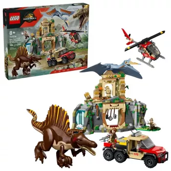 LEGO Jurassic World Air Mission com Quetzalcoatlus e Spinosaurus 76976 – 984 peças, 4 minifiguras, idade 8+