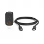 Carregador móvel Hama 00200018 para portátil, powerbank, smartphone, tablet preto isqueiro de automóvel