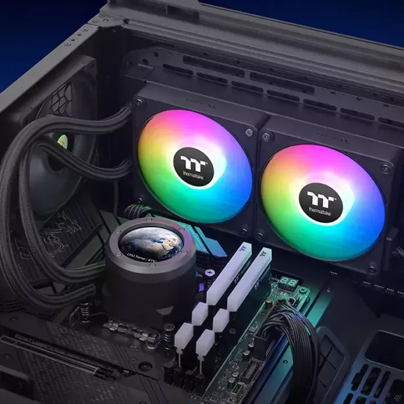 Conjunto de refrigeração líquida Thermaltake CL-W414-PL12SW-A 12 cm preto