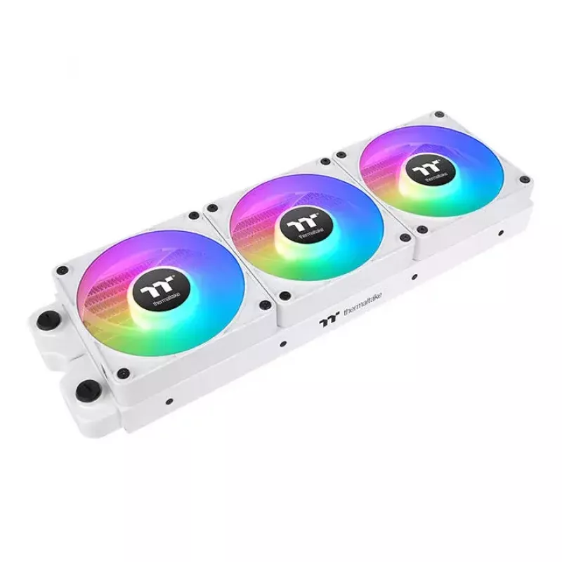 Ventoinha de refrigeração para PC Thermaltake CT120 EX ARGB Sync branco pack de 3