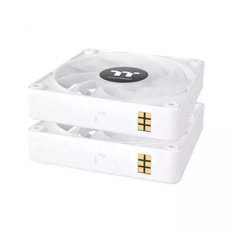 Ventoinha de refrigeração para PC Thermaltake CT120 EX ARGB Sync branco pack de 3