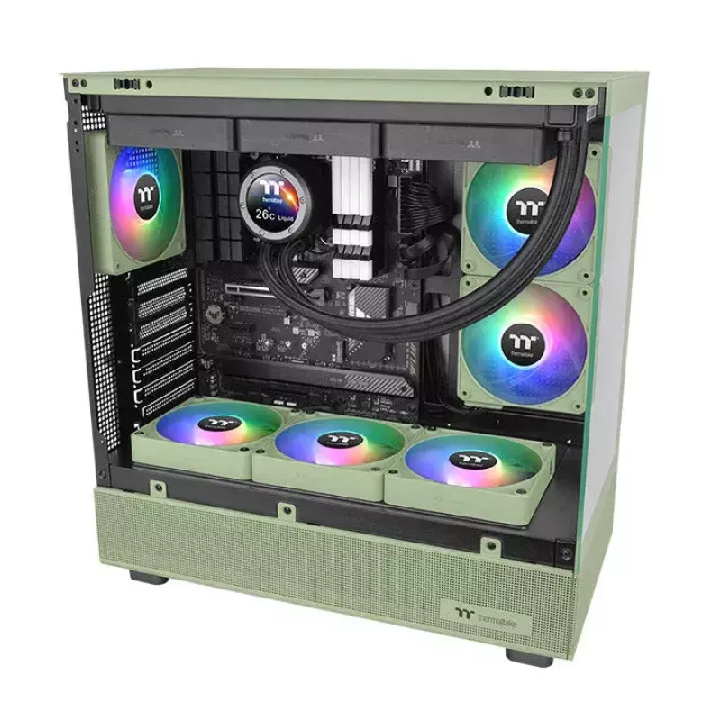 Ventoinha Thermaltake CT120 EX ARGB Sync Matcha Green 12cm 68cfm hidráulica