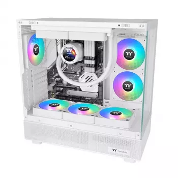 Ventoinha de refrigeração para PC Thermaltake CT140 EX ARGB Sync branco (pack de 3)