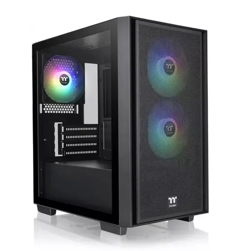 Caixa para PC Thermaltake Versa H16 TG ARGB Micro Tower preto