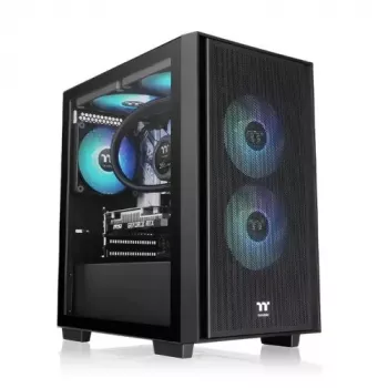 Caixa para PC Thermaltake Versa H16 TG ARGB Micro Tower preto