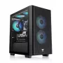 Caixa para PC Thermaltake Versa H16 TG ARGB Micro Tower preto