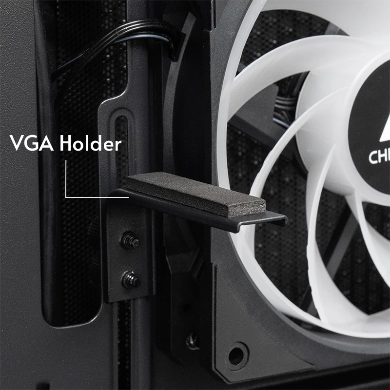 Caixa para computador Chieftec GT-01B-OP Midi Tower preto