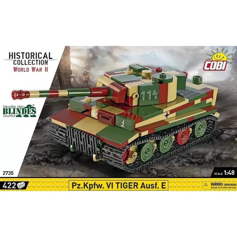 Cobi Pz.Kpfw. VI Tiger Ausf. E conjunto de construção, 1:48, 422 peças