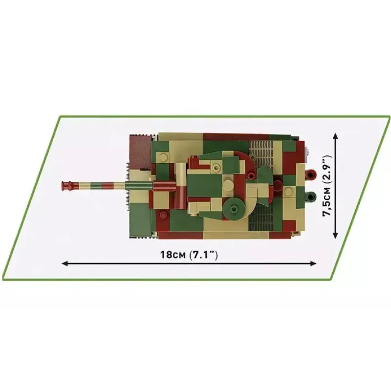 Cobi Pz.Kpfw. VI Tiger Ausf. E conjunto de construção, 1:48, 422 peças