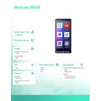Smartphone MAXCOM MS601 4G 6,0