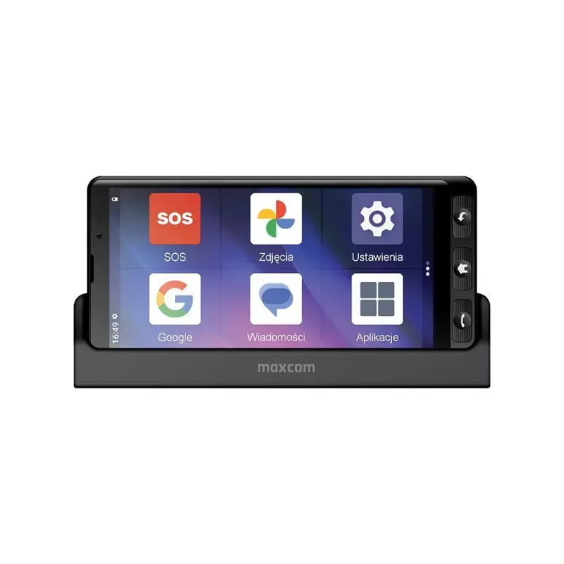 MAXCOM MS601 4G smartphone para seniores, 6 polegadas, 4GB/64GB, Android 14, preto