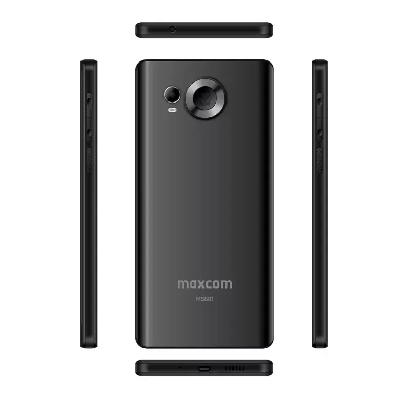 MAXCOM MS601 4G smartphone para seniores, 6 polegadas, 4GB/64GB, Android 14, preto