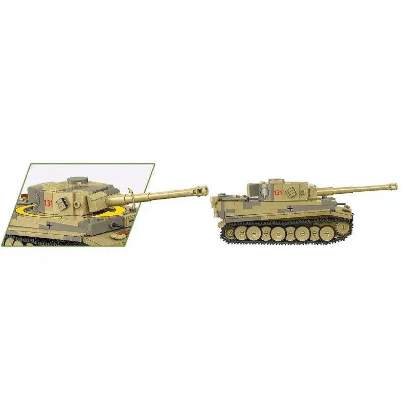 Conjunto de construção Cobi Panzer VI Tiger I 442 peças modelo COIB-2734