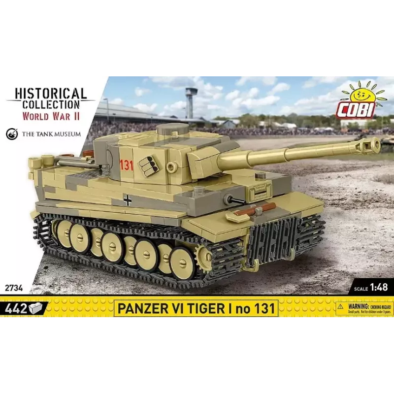 Conjunto de construção Cobi Panzer VI Tiger I 442 peças modelo COIB-2734