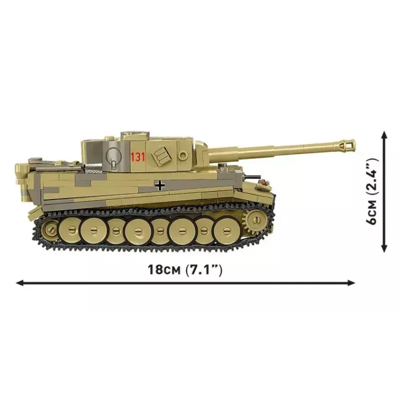 Conjunto de construção Cobi Panzer VI Tiger I 442 peças modelo COIB-2734
