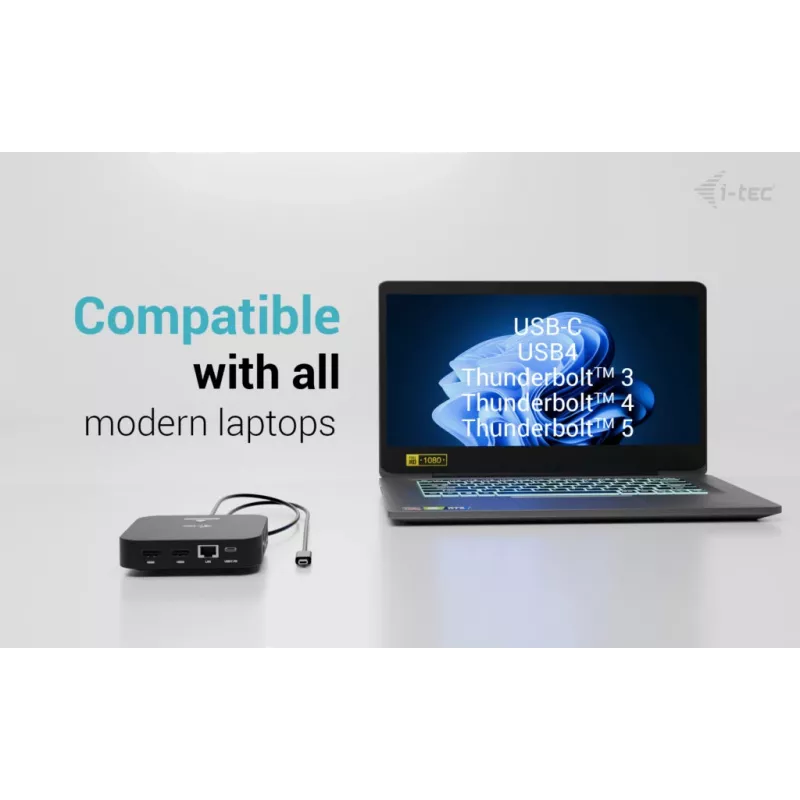 Docking station ITEC USB-C Dual HDMI C31DUALHDMIDOCKPD – Dual 4K 60Hz, 100W Power Delivery