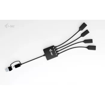 Hub de cabos i-tec USB-C/USB-A 4 portas (2x USB-C, 2x USB-A)
