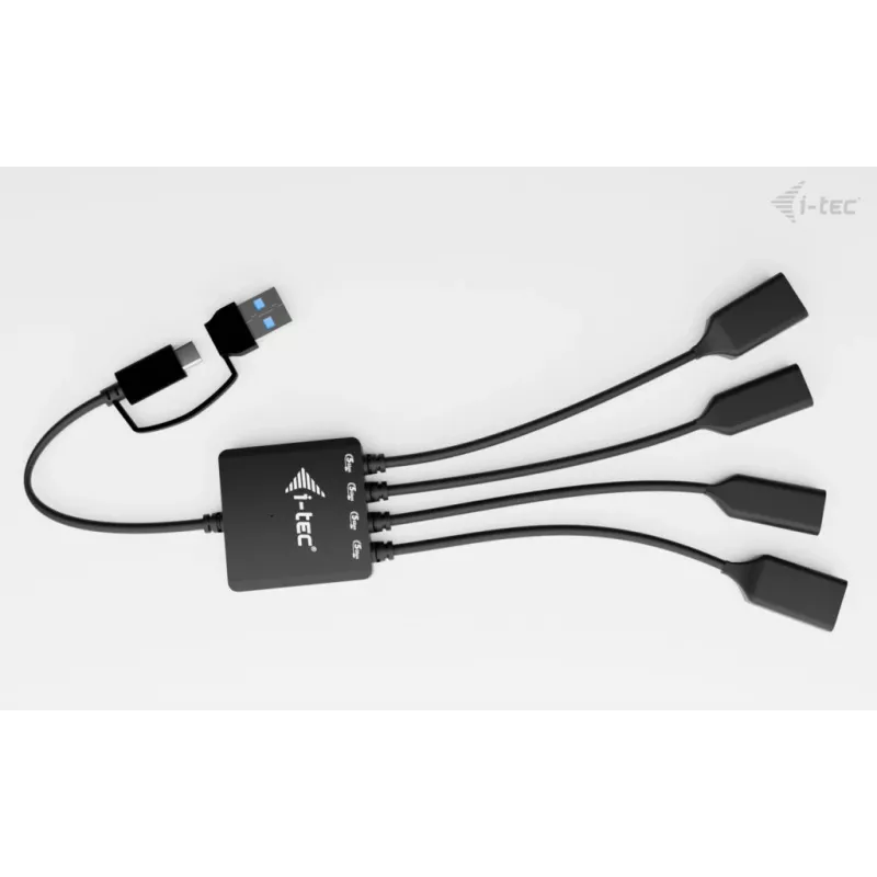 Hub de cabos i-tec USB-C/USB-A 4 portas (2x USB-C, 2x USB-A)