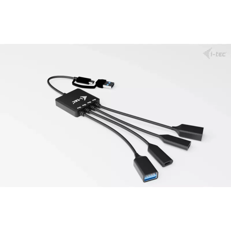 Hub de cabos i-tec USB-C/USB-A 4 portas (2x USB-C, 2x USB-A)