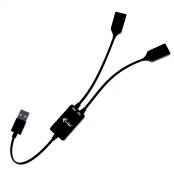 Hub USB-A ITEC U3CBLHUB2A — 2 portas, USB 3.0 até 5 Gbit/s
