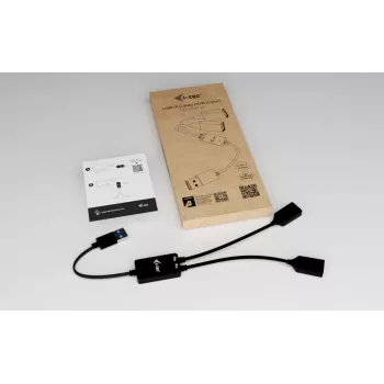Hub USB-A ITEC U3CBLHUB2A — 2 portas, USB 3.0 até 5 Gbit/s