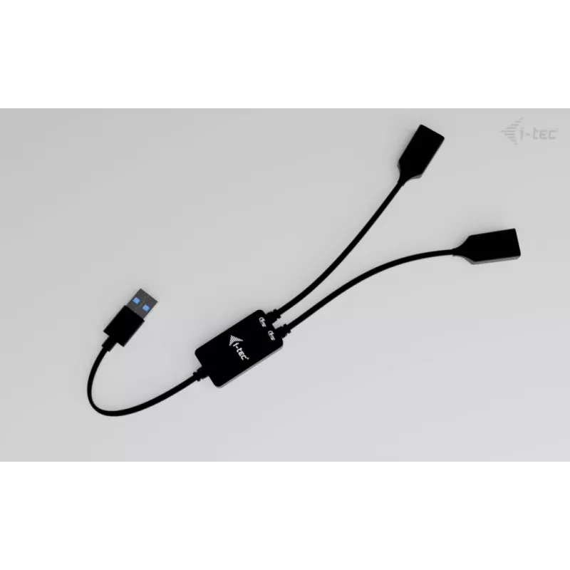 Hub USB-A ITEC U3CBLHUB2A — 2 portas, USB 3.0 até 5 Gbit/s