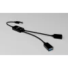 Hub USB-A ITEC U3CBLHUB2A — 2 portas, USB 3.0 até 5 Gbit/s