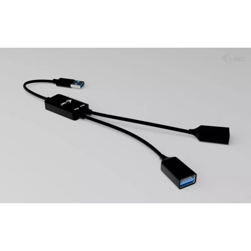 Hub USB-A ITEC U3CBLHUB2A — 2 portas, USB 3.0 até 5 Gbit/s