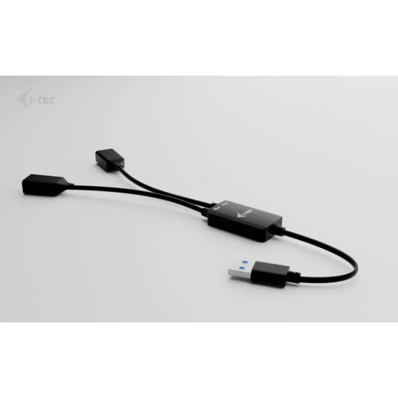 Hub USB-A ITEC U3CBLHUB2A — 2 portas, USB 3.0 até 5 Gbit/s