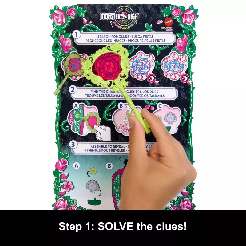 Conjunto de brincar Monster High Skulltimate Secrets Garden Mysteries, boneca Venus McFlytrap com mais de 19 surpresas